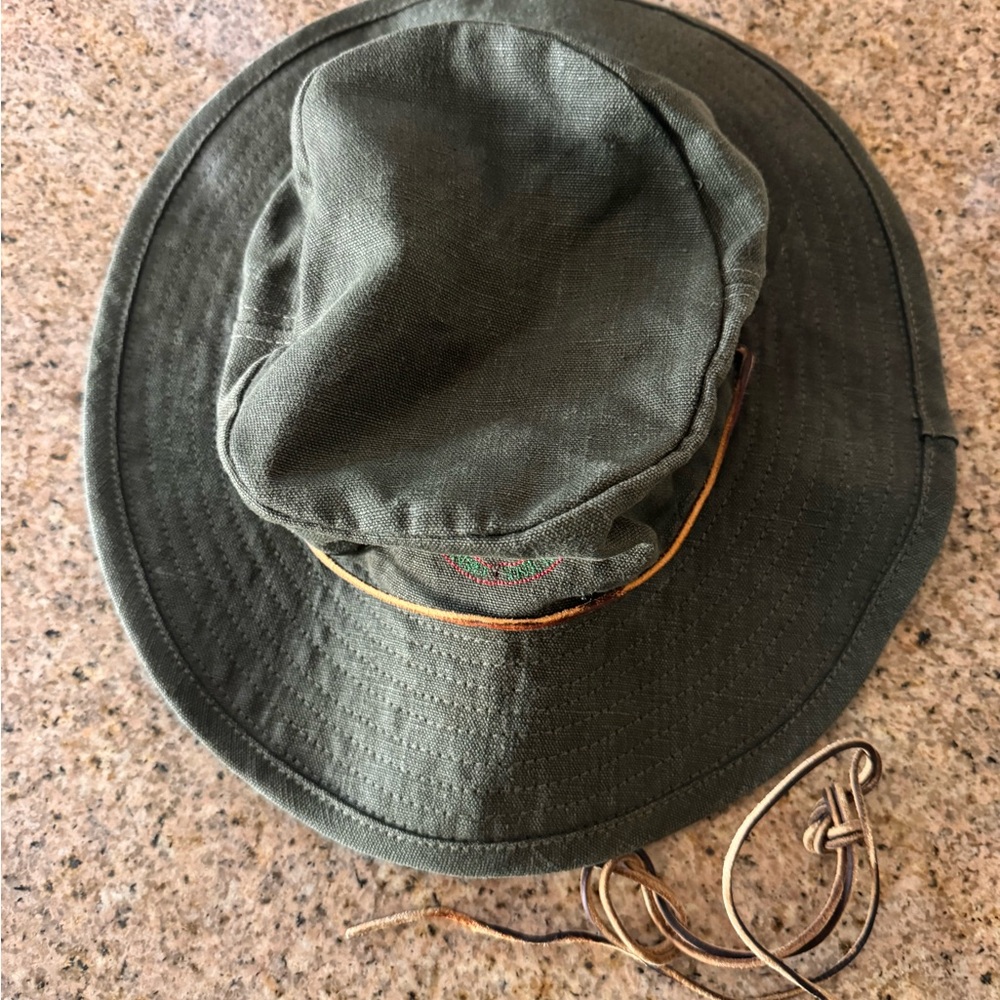 Vintage Pure Hemp Hat army green - Picture 6 of 9